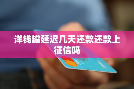 洋钱罐延迟几天还款还款上征信吗 洋钱罐延迟几天还款还款上征信吗