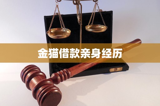 金貓借款親身經歷