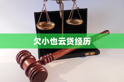 欠小也云貸經(jīng)歷