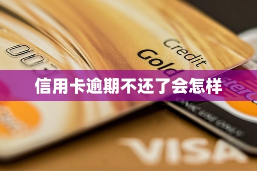 信用卡逾期不还了会怎样 信用卡逾期不还了会怎样