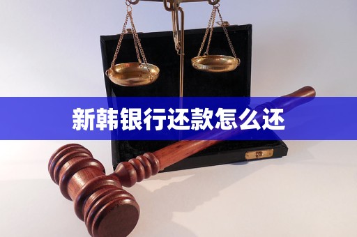 新韓銀行還款怎么還