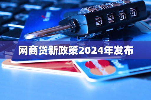 網(wǎng)商貸新政策2024年發(fā)布