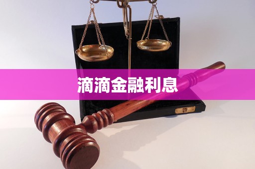 滴滴金融利息