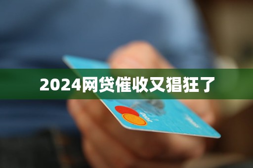 2024網(wǎng)貸催收又猖狂了