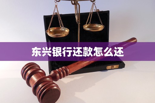 東興銀行還款怎么還