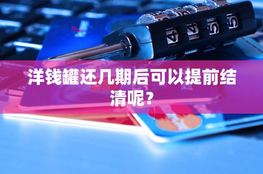 洋钱罐还几期后可以提前结清呢? 洋钱罐还几期后可以提前结清呢?