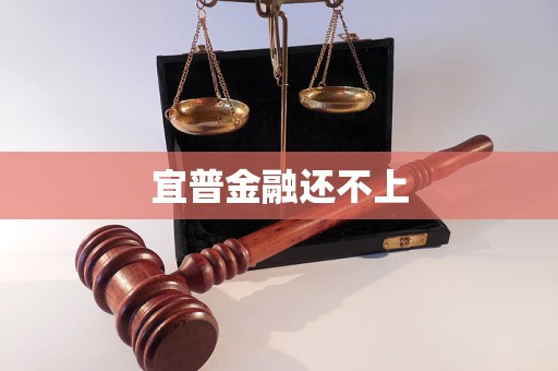 宜普金融還不上