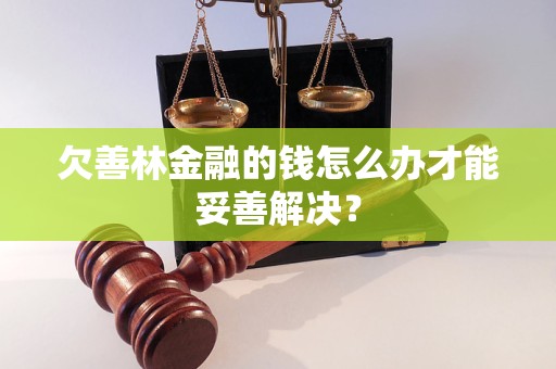 欠善林金融的錢怎么辦才能妥善解決？