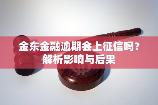 金東金融逾期會上征信嗎？解析影響與后果