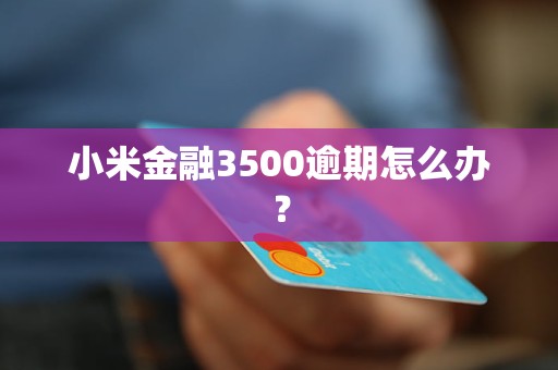 小米金融3500逾期怎么辦？