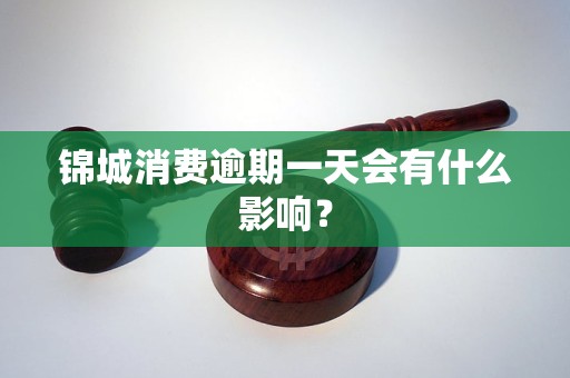 錦城消費(fèi)逾期一天會(huì)有什么影響？