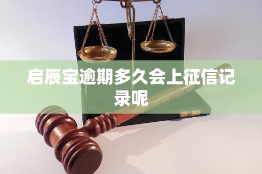 啟辰寶逾期多久會上征信記錄呢