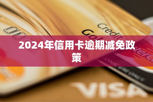 2024年信用卡逾期減免政策