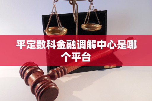 平定數(shù)科金融調(diào)解中心是哪個(gè)平臺(tái)