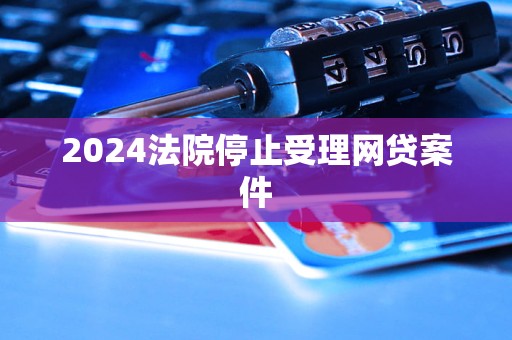 2024法院停止受理網(wǎng)貸案件