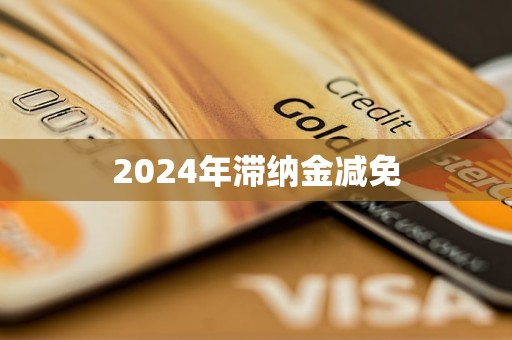 2024年滯納金減免