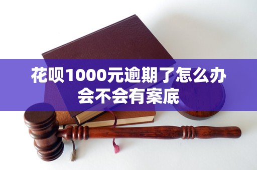 花唄1000元逾期了怎么辦會不會有案底