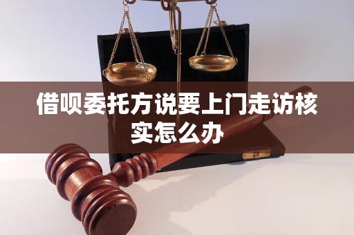 借唄委托方說要上門走訪核實(shí)怎么辦