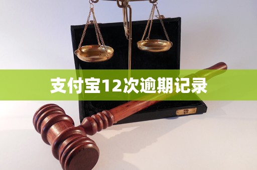 支付寶12次逾期記錄