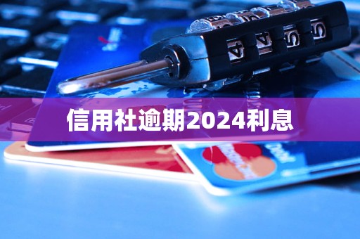 信用社逾期2024利息