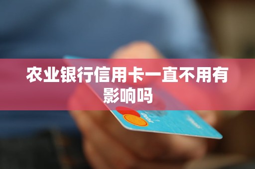 農(nóng)業(yè)銀行信用卡一直不用有影響嗎