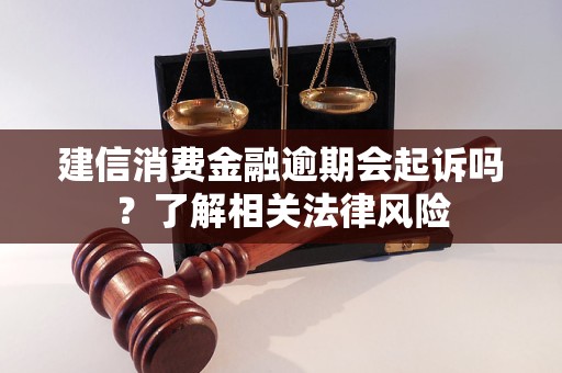 建信消費金融逾期會起訴嗎？了解相關(guān)法律風(fēng)險