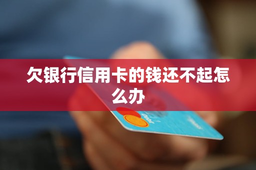 欠銀行信用卡的錢還不起怎么辦