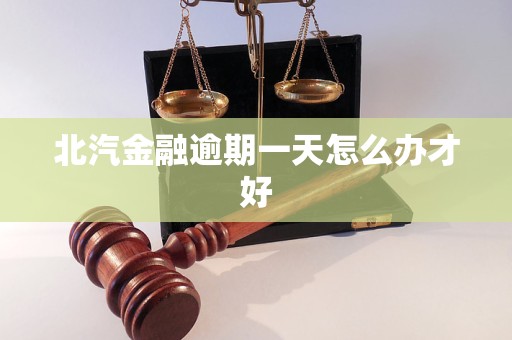 北汽金融逾期一天怎么辦才好