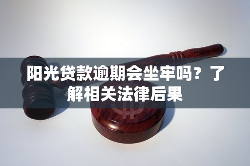 陽光貸款逾期會(huì)坐牢嗎？了解相關(guān)法律后果