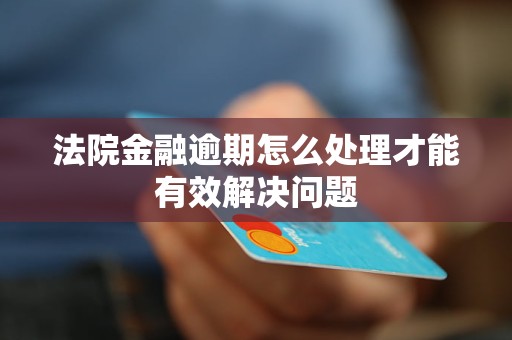 法院金融逾期怎么處理才能有效解決問題