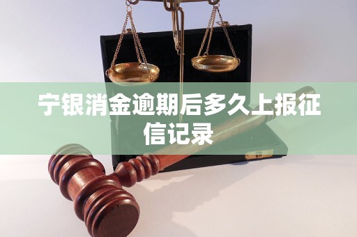 寧銀消金逾期后多久上報征信記錄