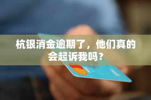 杭銀消金逾期了，他們真的會(huì)起訴我嗎？