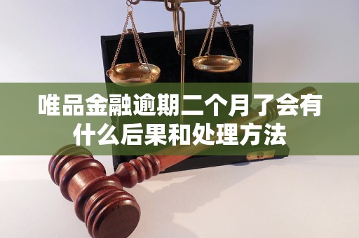 唯品金融逾期二個(gè)月了會(huì)有什么后果和處理方法