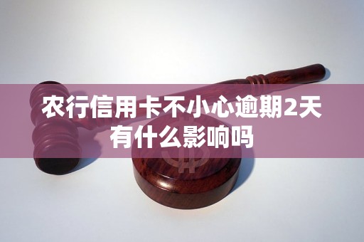 農(nóng)行信用卡不小心逾期2天有什么影響嗎