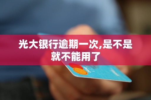 光大銀行逾期一次,是不是就不能用了