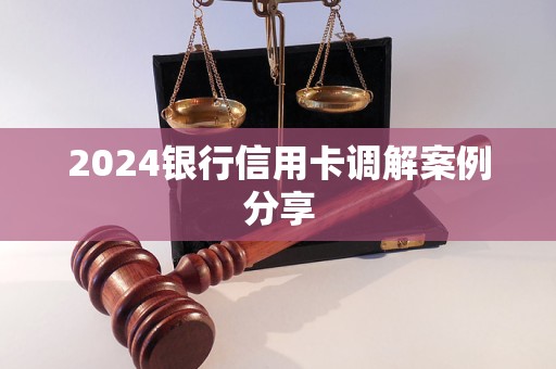 2024銀行信用卡調(diào)解案例分享