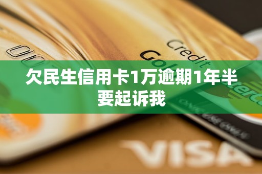 欠民生信用卡1萬逾期1年半要起訴我