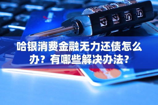 哈銀消費金融無力還債怎么辦？有哪些解決辦法？