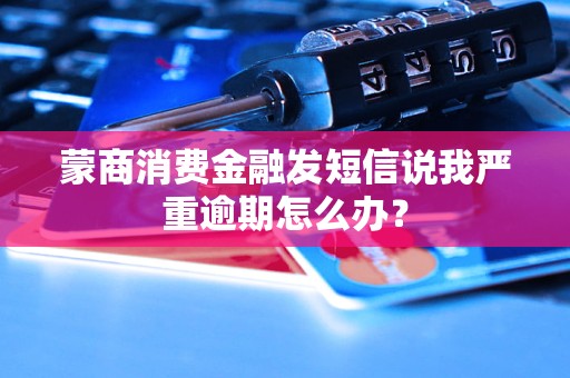 蒙商消費金融發(fā)短信說我嚴重逾期怎么辦？