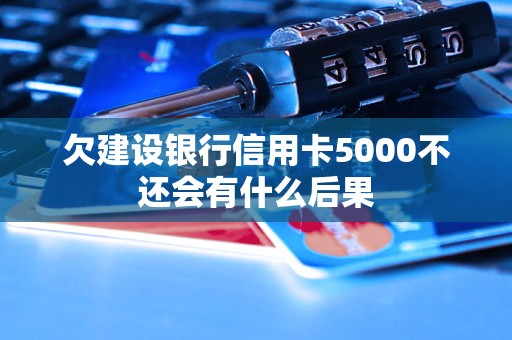 欠建設銀行信用卡5000不還會有什么后果