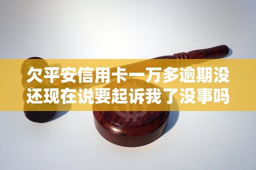 欠平安信用卡一萬多逾期沒還現(xiàn)在說要起訴我了沒事嗎