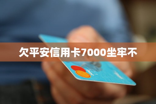 欠平安信用卡7000坐牢不