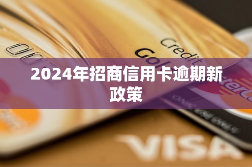 2024年招商信用卡逾期新政策