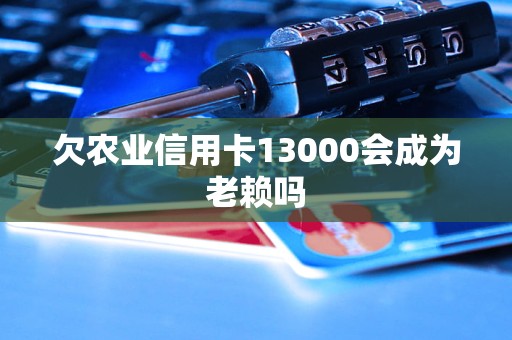 欠農(nóng)業(yè)信用卡13000會(huì)成為老賴嗎