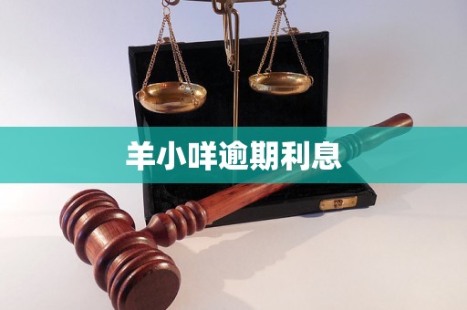 羊小咩逾期利息 羊小咩逾期利息