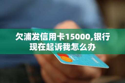 欠浦發(fā)信用卡15000,銀行現(xiàn)在起訴我怎么辦