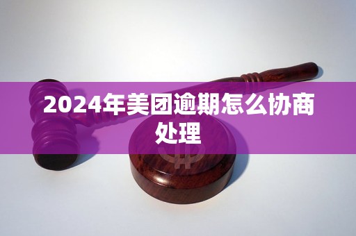 2024年美團(tuán)逾期怎么協(xié)商處理