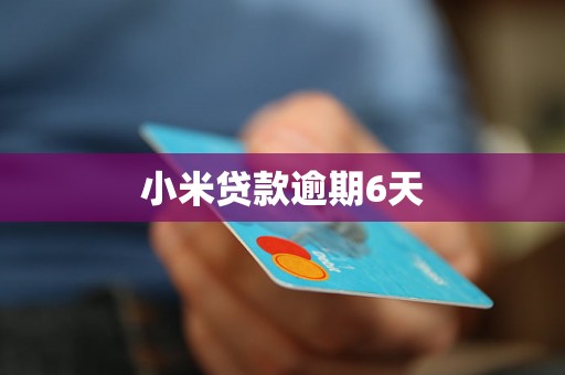 小米贷款逾期6天