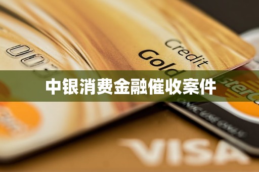 中銀消費金融催收案件