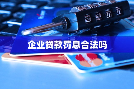 企業(yè)貸款罰息合法嗎